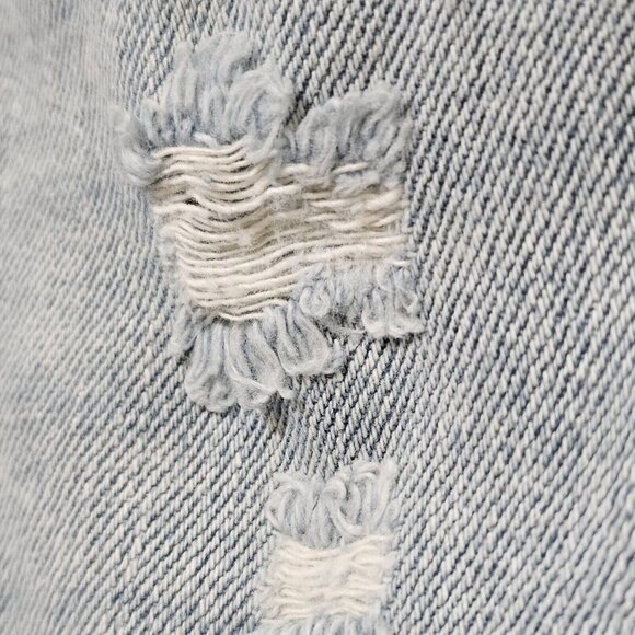 JBD Jeans Womens Size 27 100% Cotton Light Wash Blue Distressed - Picture 7 of 16